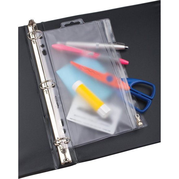 Oxford, OXF68599, Zipper Binder Pockets, 1 Each, Frost