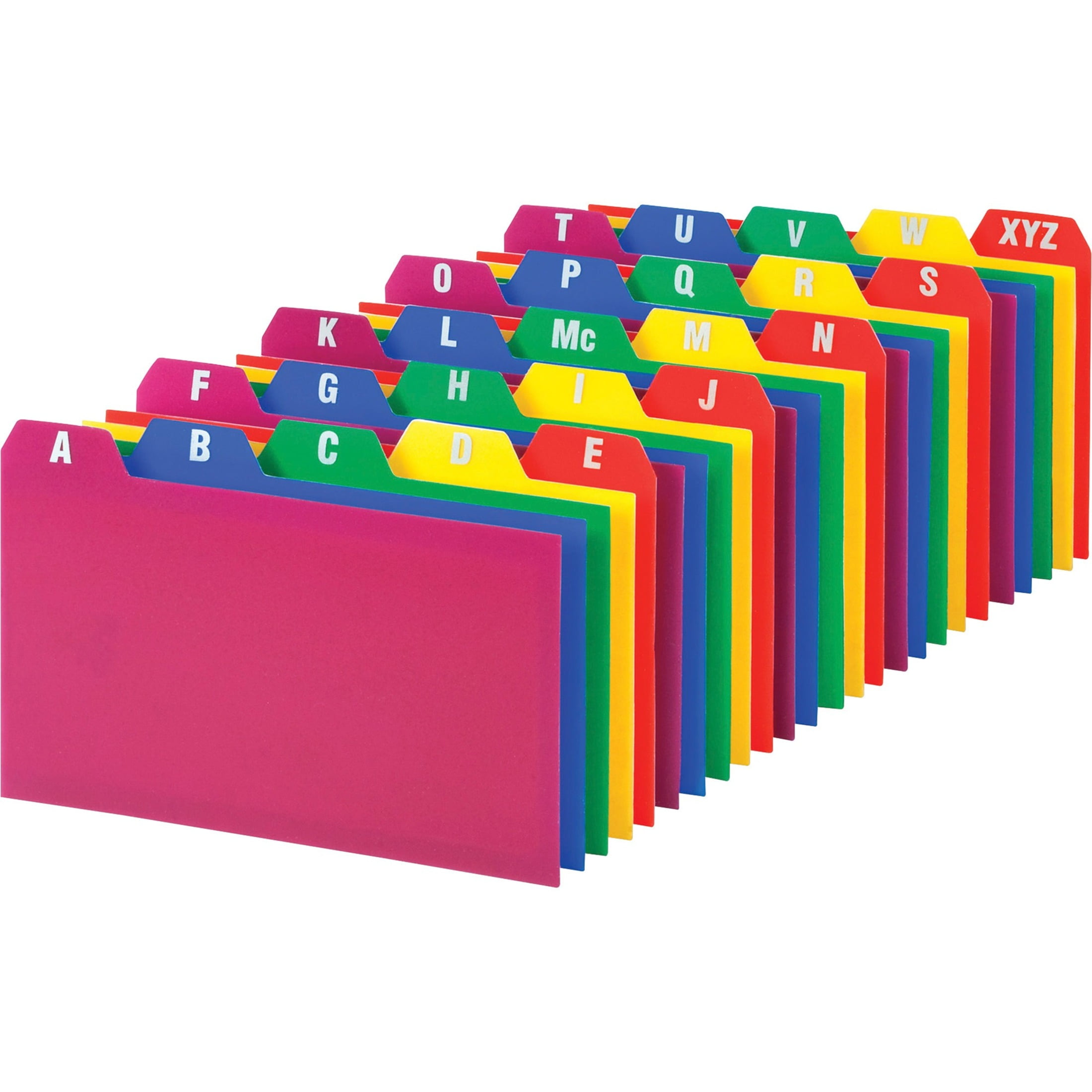 96 Pieces 5x8 Index Card Dividers with Tabs Index Cards Guides Index Card  Dividers Index Card Organizer 5x8 Large Index Cards with Alphabet Sticker