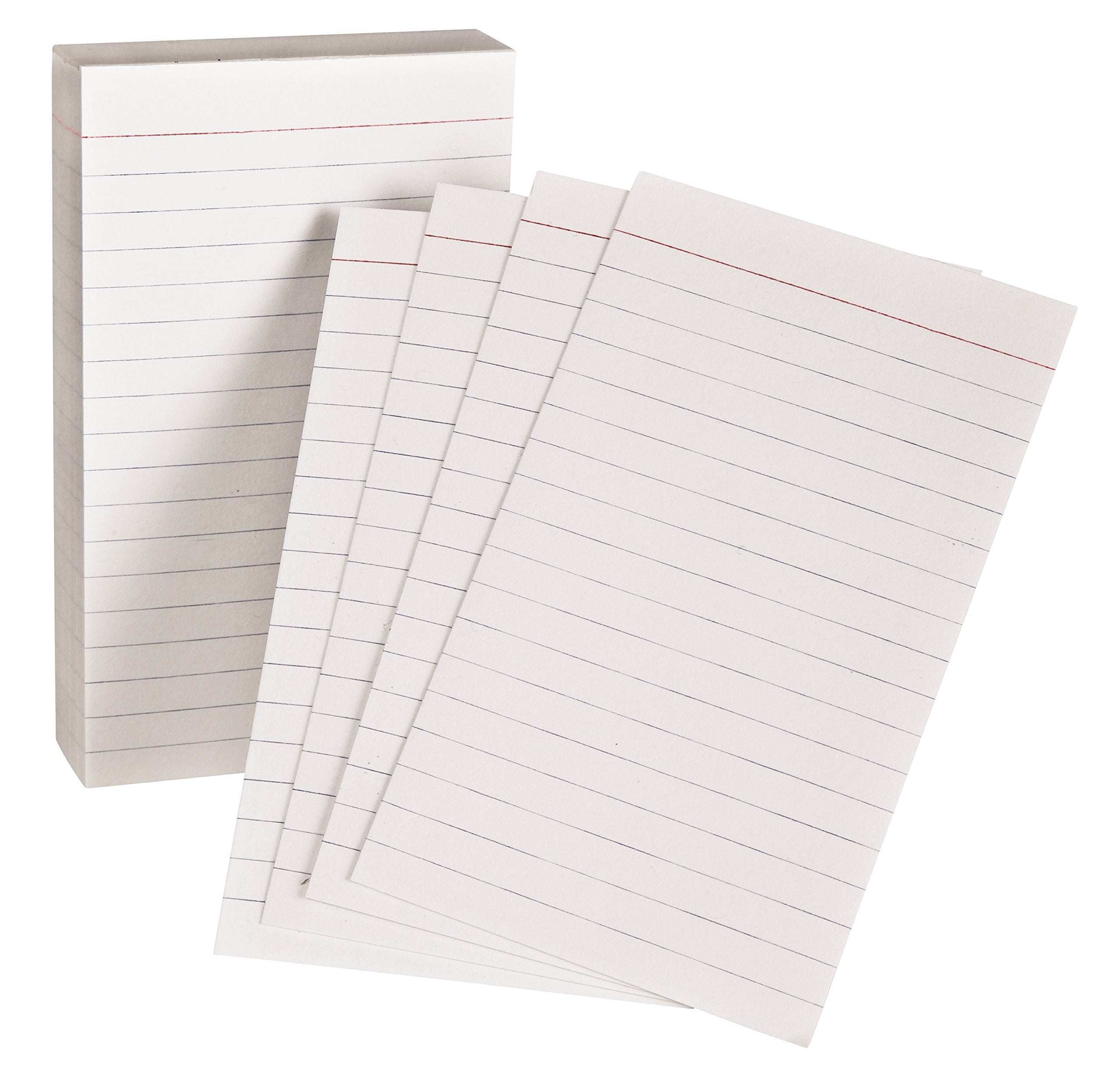 Oxford Blank Index Cards, 3 x 5, White, 100 Per Pack (40135)