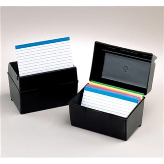 Oxford Plastic Index Card Boxes 3X5