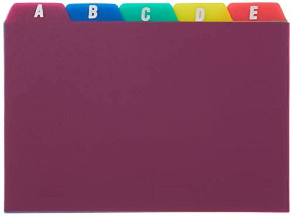 Oxford Alphabetical A-Z Poly Index Card Guides, Assorted Oxford Alphabetical A-Z Poly Index Card Guides, Assorted