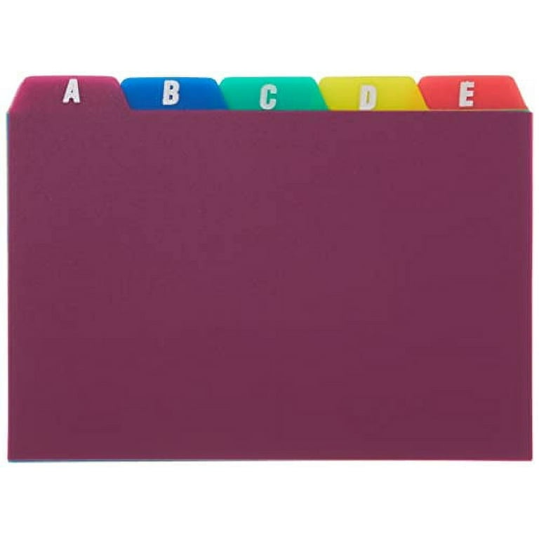 Oxford Alphabetical A-Z Poly Index Card Guides, Assorted