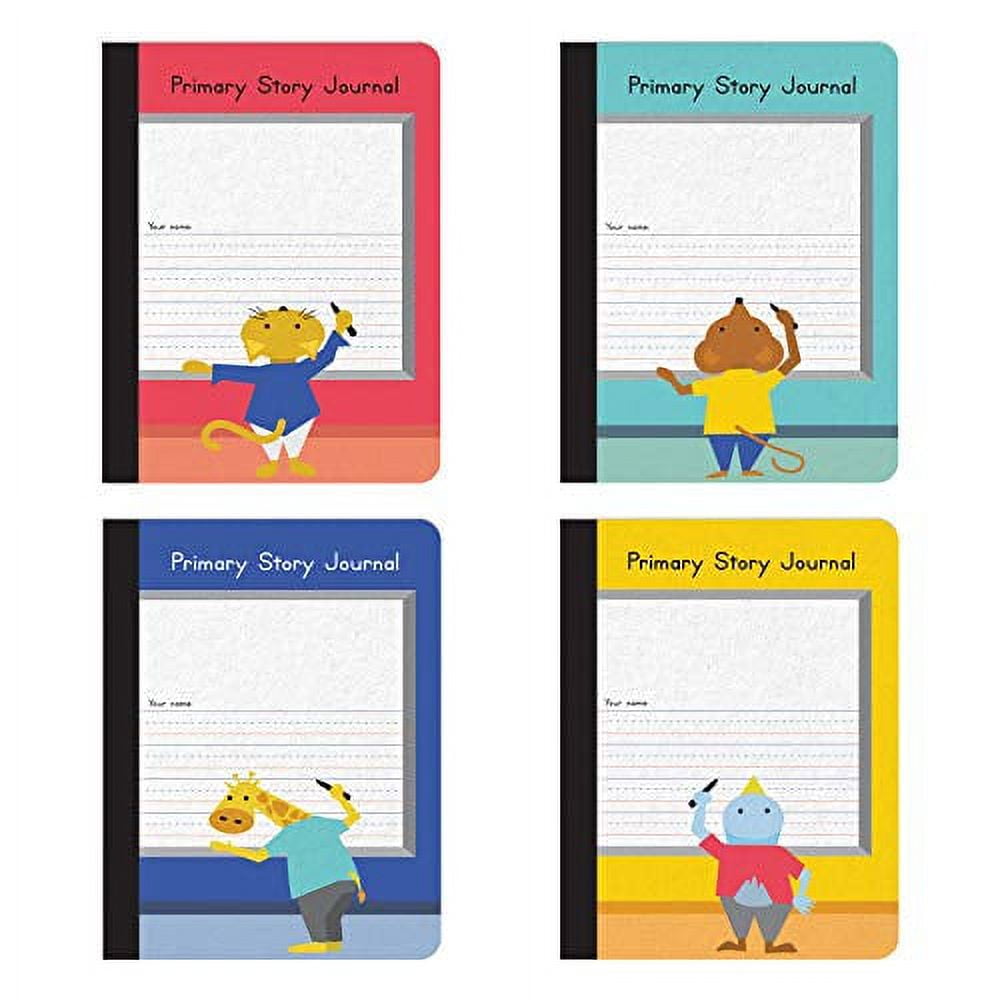 Cute Kawaii Cat Draw & Write Notebook: Top Half Blank Wide Rule Lined  Composition Book Grades K-2 Primary Story Journal