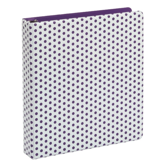Oxford Punch Pop Binder, 1.5" Round Rings, Holds 350 Sheets, Purple