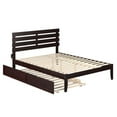 thumbnail image 1 of Oxford Queen Size Bed with Twin Extra Long Trundle, Espresso, 1 of 1