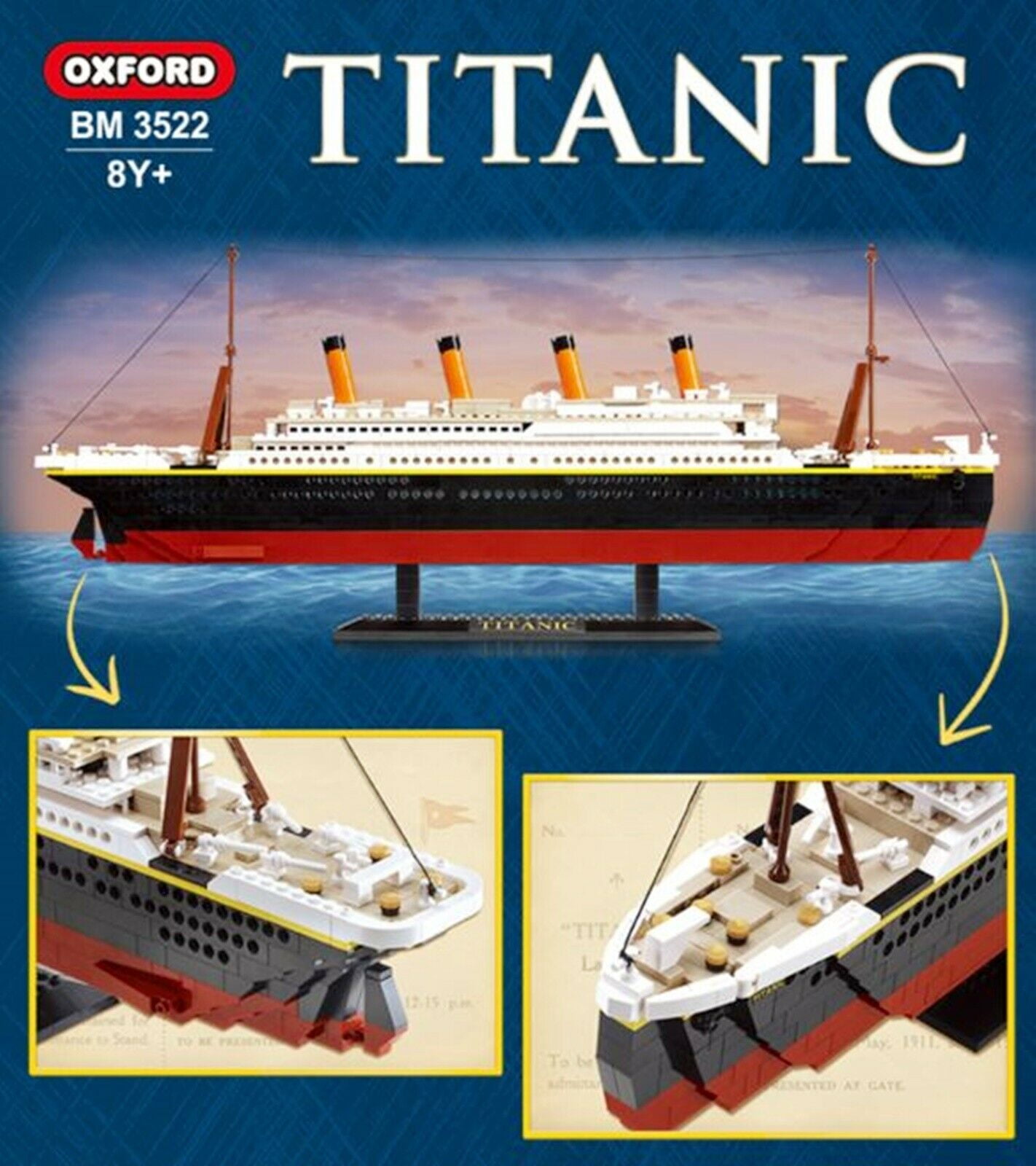 IMEX Oxford Titanic Brick Building Set 878 Pieces Morocco Ubuy