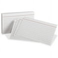 thumbnail image 1 of Oxford Red Margin Ruled Index Cards - Front Ruling Surface - Ruled - 3" x 5" - White Paper - 300 / Pack | Bundle of 2 Packs, 1 of 1