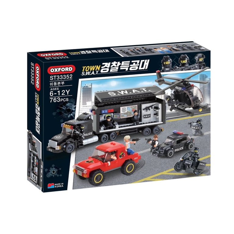 OXFORD SWAT Mobile HQ Building Block Set, 763 Pieces, Town Series