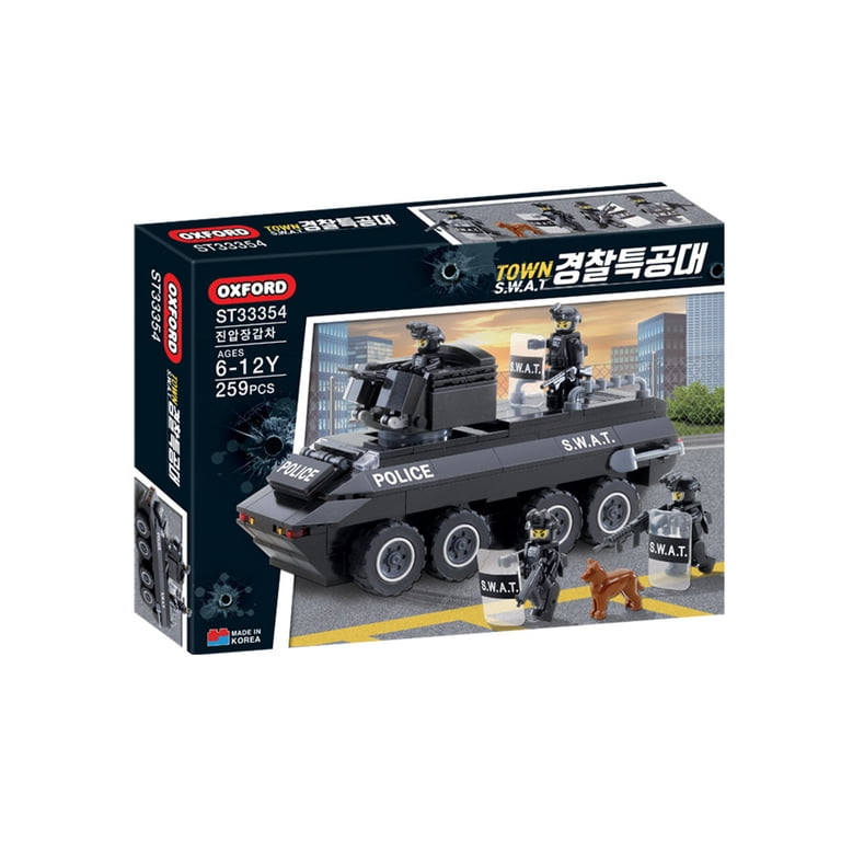 OXFORD SWAT Armored Vehicle Building Block Set, 259 Pieces, Mini