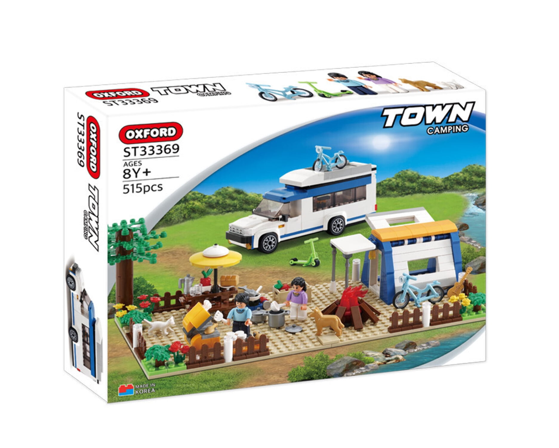 OXFORD Camping Building Blocks Set, 515 Pieces, RV, Tent