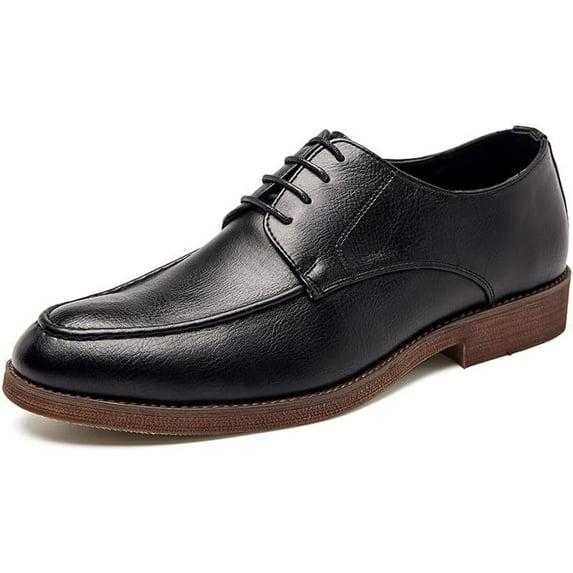 Oxford Shoes for Men, Lace up Classic Leather Dress Shoes Business Derby Shoes