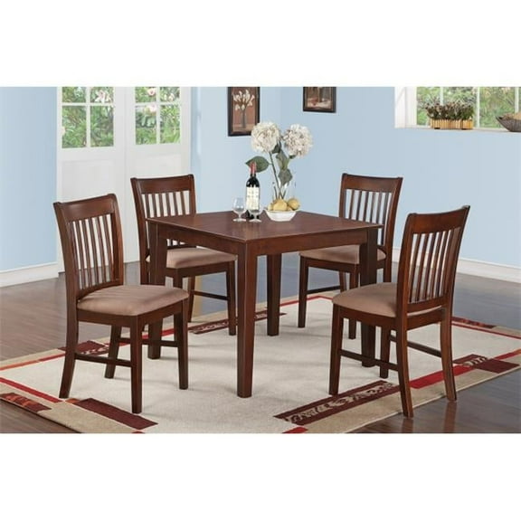 Oxford Square Dining Table In Mahogany Finish