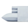 thumbnail image 1 of Poppy & Fritz Contemporary White Stripes Cotton Sheet Sets, Full (4 Pieces), 1 of 4
