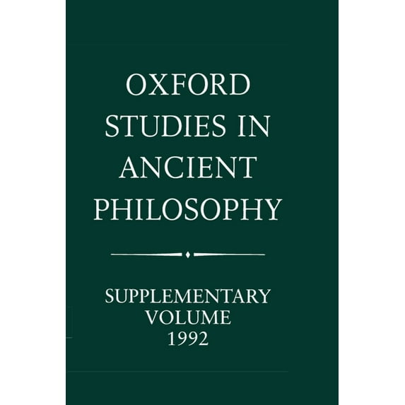 Oxford Studies in Ancient Philosophy: Oxford Studies in Ancient Philosophy: Supplementary Volume 1992: Methods of Interpreting Plato and His Dialogues (Hardcover)