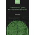 thumbnail image 1 of Oxford Studies in Theoretical Linguistic A Derivational Syntax for Information Structure, Book 23, (Hardcover), 1 of 9