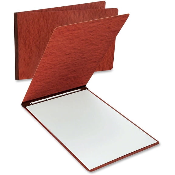 Oxford Tabloid, Letter Recycled Report Cover - 11" x 17" , 8 1/2" x 11" - 2 x Prong Fastener(s) - 3" Fastener Capacity for Folder - Pressboard - Red - 65% Fiber Recycled - 1 Each
