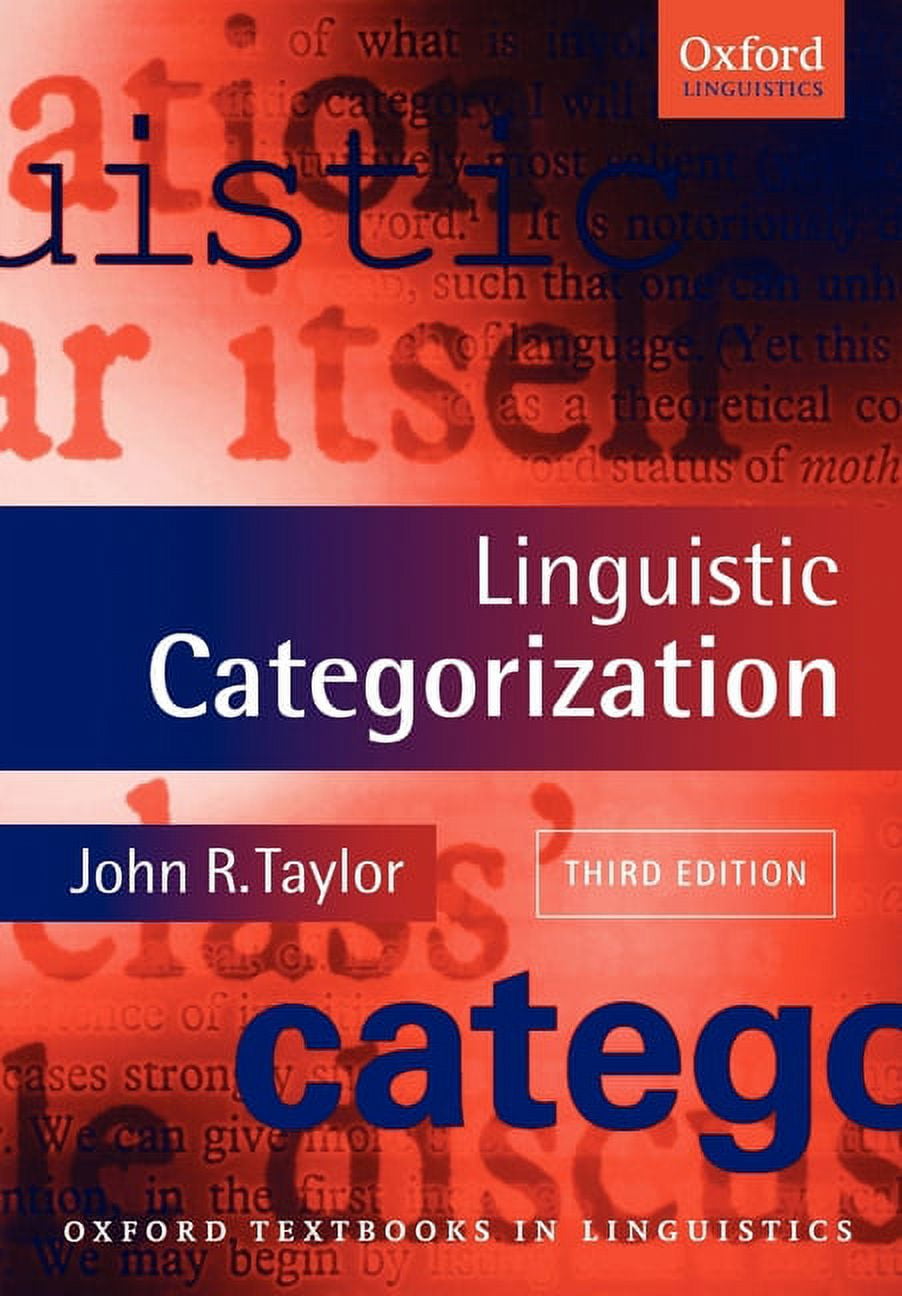 Linguistic Categorization 第2版 Oxford Textbooks in Linguistics Linguistic Categorization
