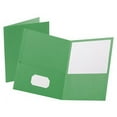 thumbnail image 1 of Oxford 2-Pocket Folder, 100 Sheet Capacity, Green, Pack of 25, 1 of 6