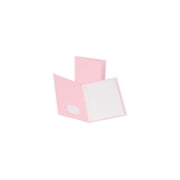 Oxford Twin-Pocket Folders with 3 Fasteners Letter 1/2" Capacity Pink 25/Box 57768