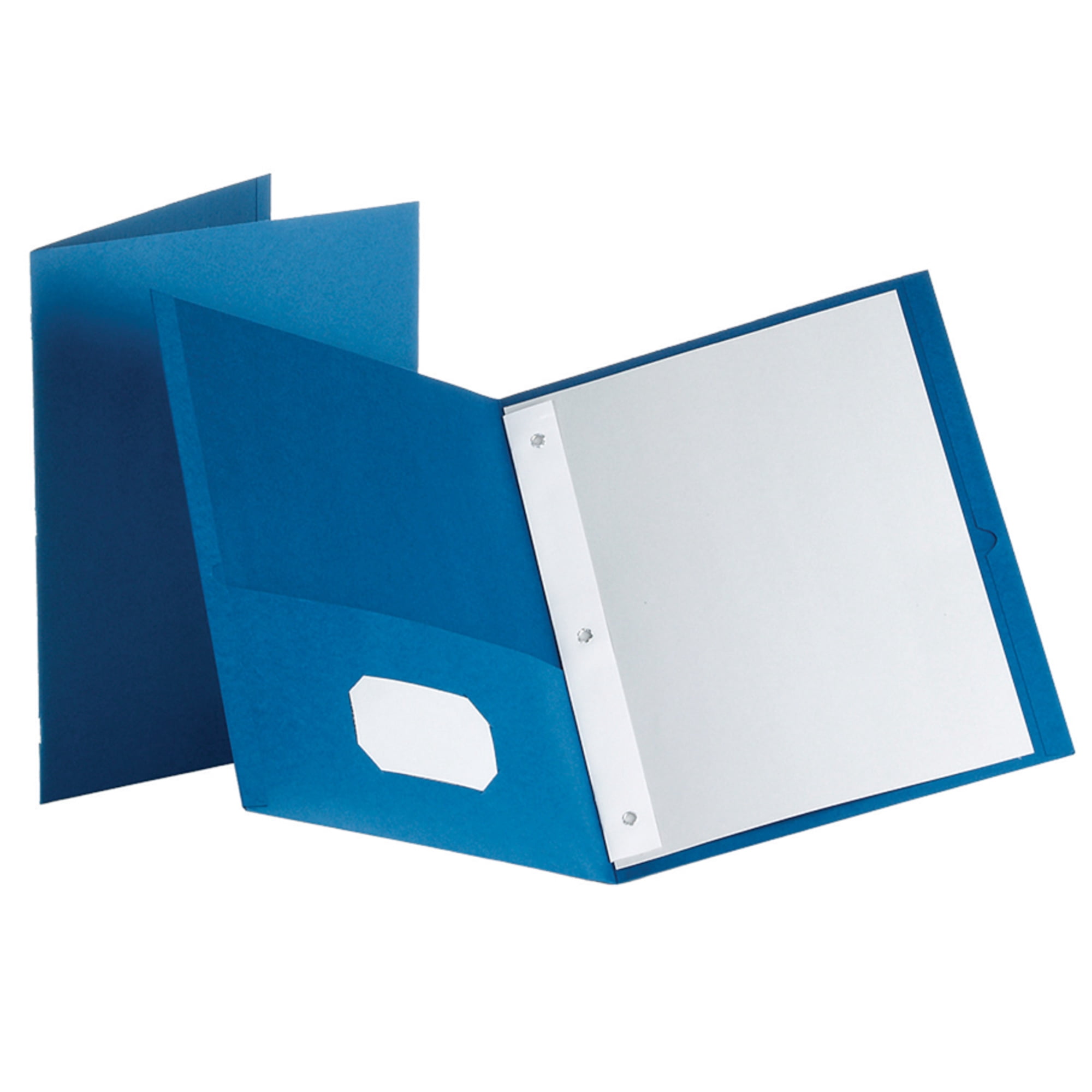 Oxford™ Twin-Pocket Portfolio With Fasteners, Medium Blue, Pack Of 10 ...