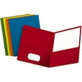 thumbnail image 1 of Two-Pocket Folders, Assorted Colors, Letter Size, 25 per box (57513), 1 of 29