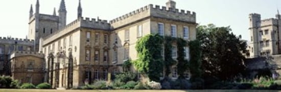 Oxford University New College England United Kingdom Canvas Art - Panoramic Images (36 x 12)