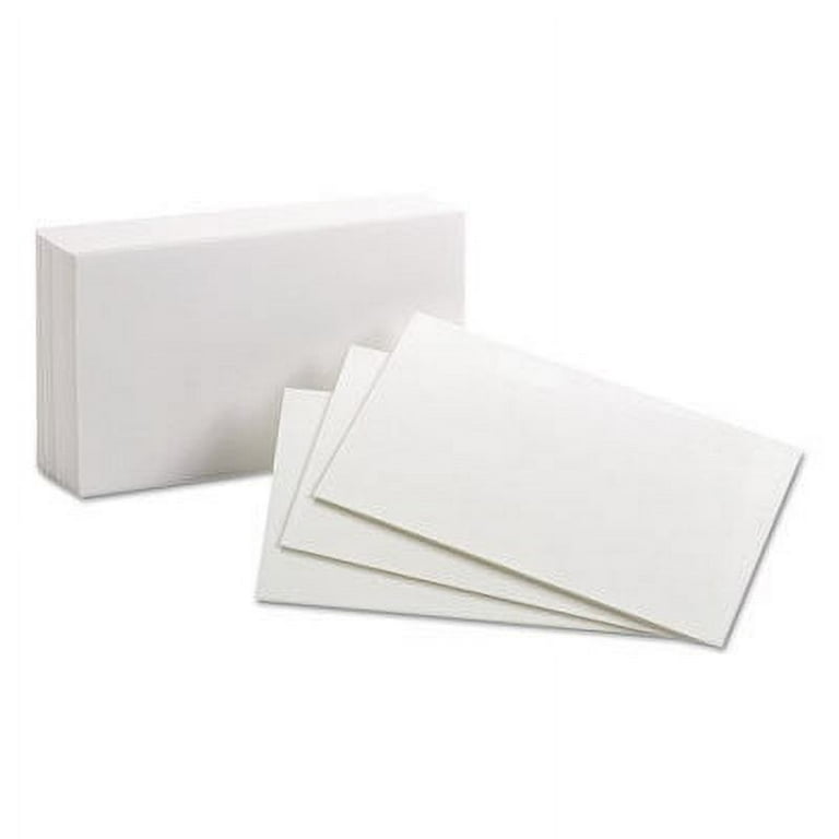 Unruled Index Cards, 3 x 5, White, 100/Pack Unruled Index Cards, 3 x 5, White, 100/Pack