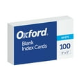 thumbnail image 1 of Oxford Unruled Index Cards, 3 x 5 inches, White, 100 Per Pack, 1 of 4