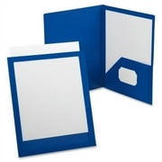 Oxford Viewfolio Presentation Folders Letter - 8 1/2" x 11" , 9 1/2" x 11 5/8" Sheet Size - 2 Pocket(s) - Polypropylene - Blue - 1.60 oz - 1 Each
