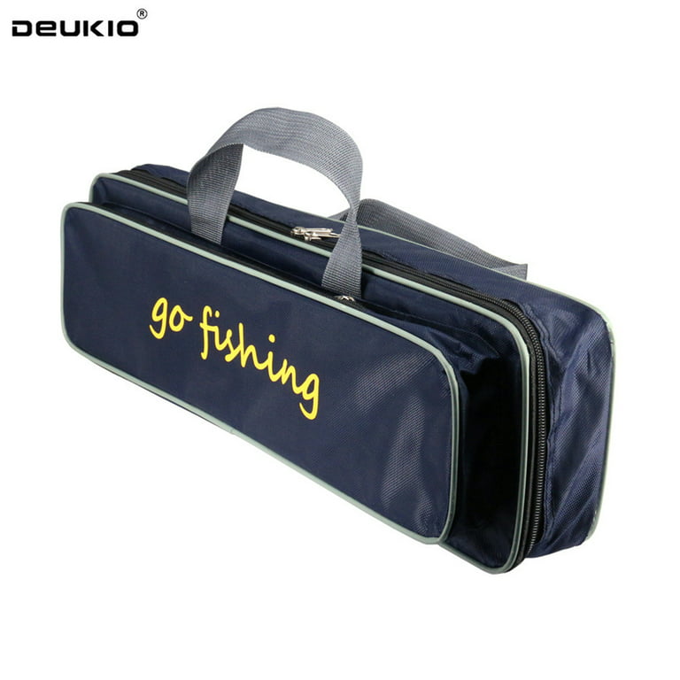 Oxford Waterproof Fishing Travel Bag Fishing Rod Reel Parts Case Portable  Shoulder Bag Handbag