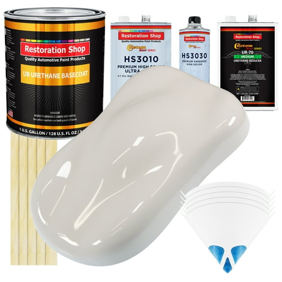 Oxford White Premium Gallon Kit URETHANE BASECOAT Car Auto Body Paint Kit