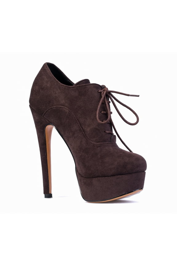 Oxford - Women's Trendy & Charming lace up ankle boots featuring 6" Stiletto High Heels & 1.5" Platform. Handmade to perfection. Size 6