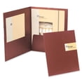 thumbnail image 1 of Oxford YourStyle Business Card Folio, Burgundy, Pack Of 4 (50683), 1 of 2