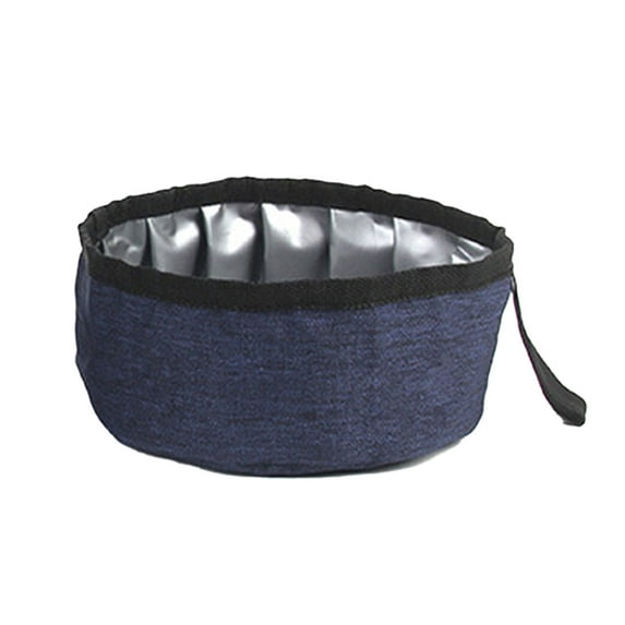 Oxford outdoor dog food bowl portable folding pet out drinking bowl large capacity travel dog bowl