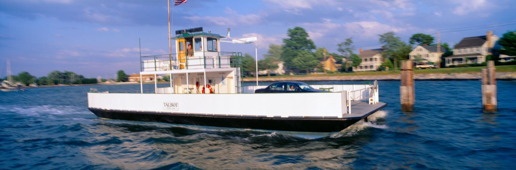 Oxford to Bellevue Ferry continuous use from 1683 to 1836 Maryland Canvas Art - Panoramic Images (36 x 12)