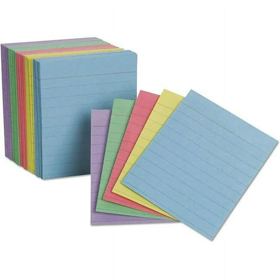 Oxfords Mini Index Card, Assorted - Pack of 6