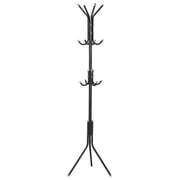 OxGord Coat Rack Hall Tree Freestanding 12 Hooks Stainless Steel 5.6 ft