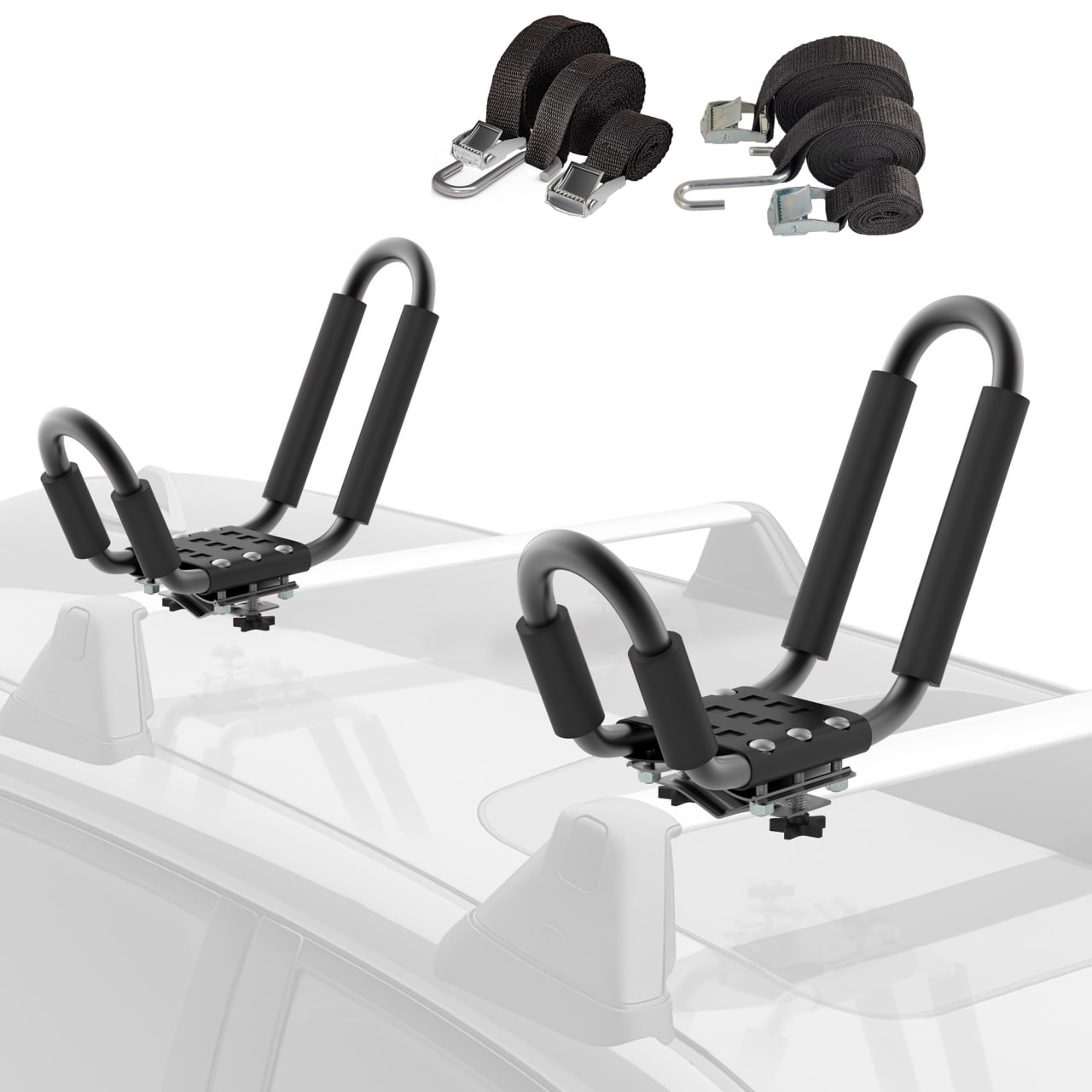 UBesGoo Foldable Kayak Cart Aluminum Boat Canoe Dolly Trailer Carrier