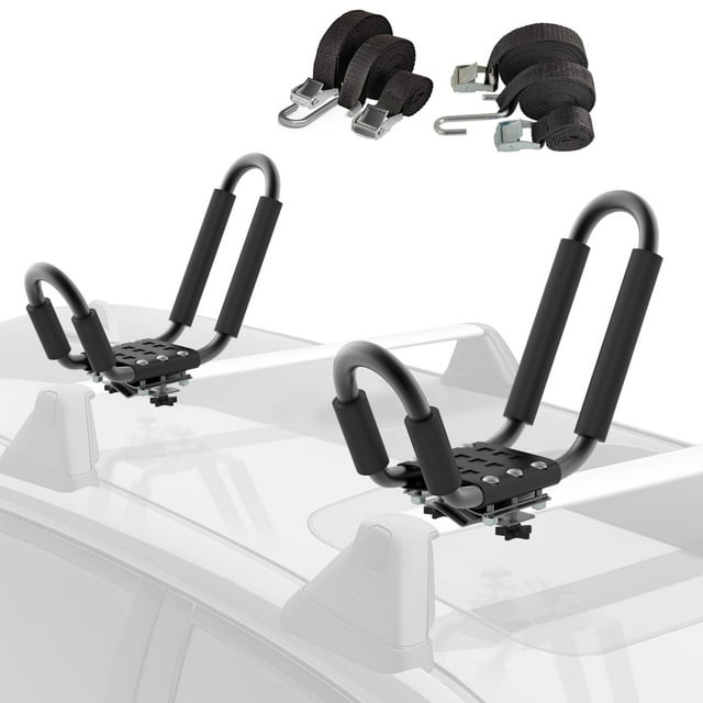 Oxgord Kayak Roof Rack Canoe Carrier Top JBar Universal Mount for SUV