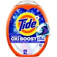 thumbnail image 1 of Oxi Boost Power PODS Laundry Detergent Pacs, 45 Count, Set-In Stain Removal + Oxi Power, laundry soap detergent pacs, 1 of 5