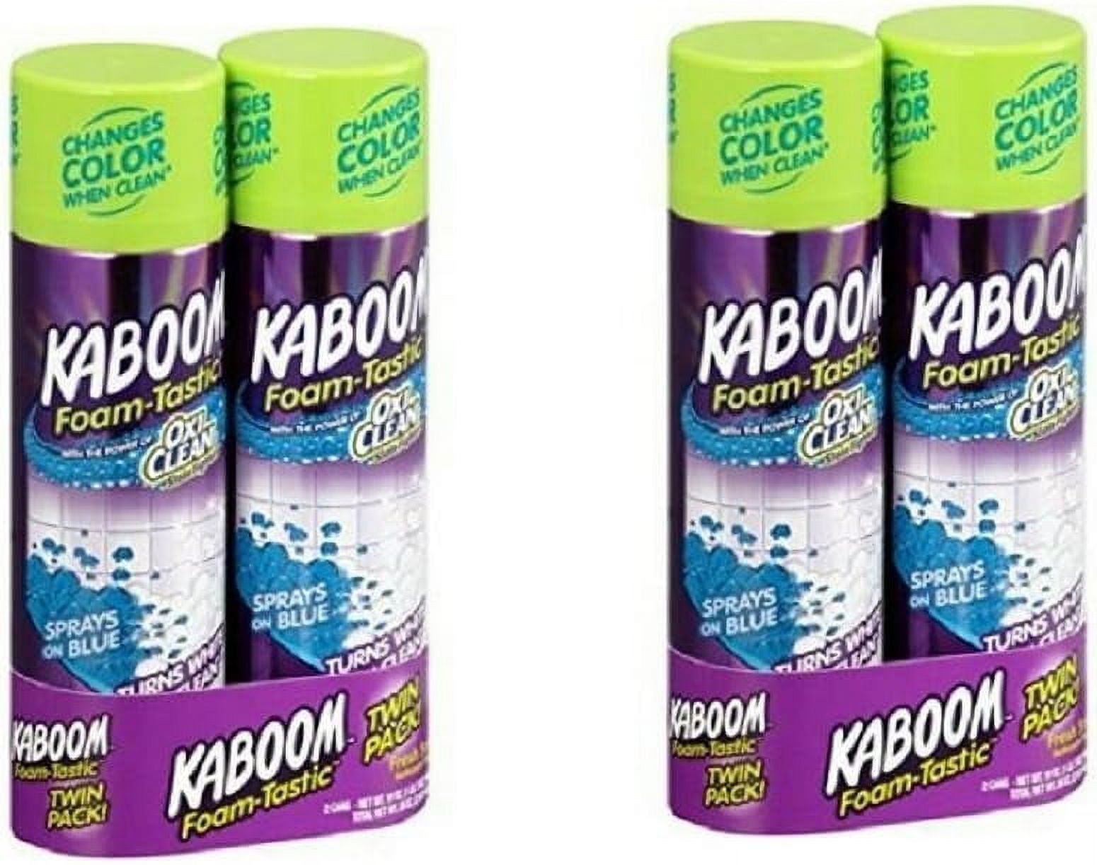 Oxi Clean Foam-Tastic Scent Bathroom Cleaner, 19 Oz, 4 Count Total ...