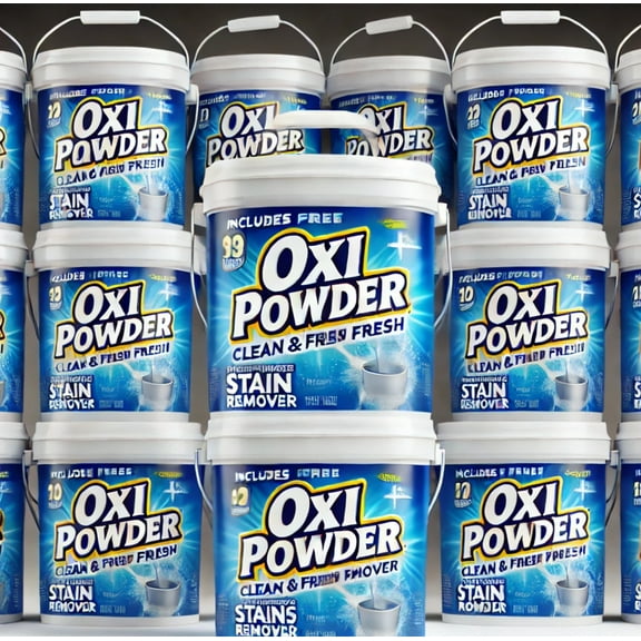 Oxi Clean & Fresh Multi-Purpose Clothing, Carpet & Upholstery Oxygen Powder Stain Remover Tubs Bulk Pack with Scoop, 16oz, 12 Count, 12 Pack