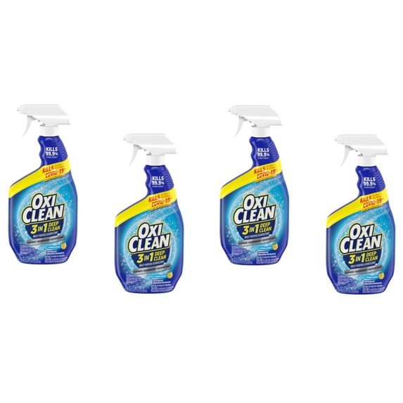 OxiClean 3 in 1 Deep Clean Multi-purpose Disinfectant Spray, 30 Ounce - Pack of 4