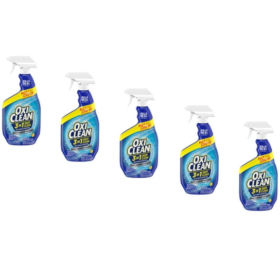 OxiClean 3 in 1 Deep Clean Multi-purpose Disinfectant Spray, 30 Ounce - Pack of 5