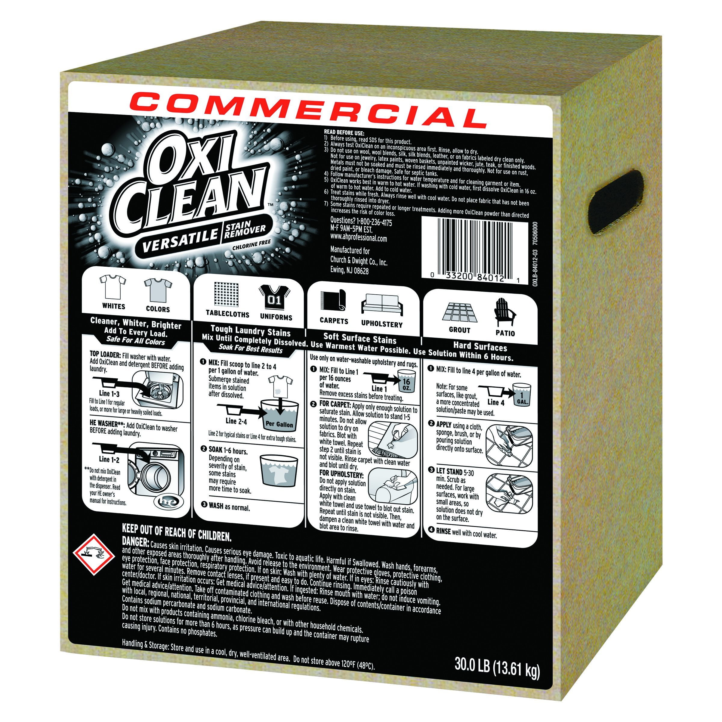 Stain Remover, Regular Scent, 30 lb Box Stain Remover, Regular Scent, 30 lb Box