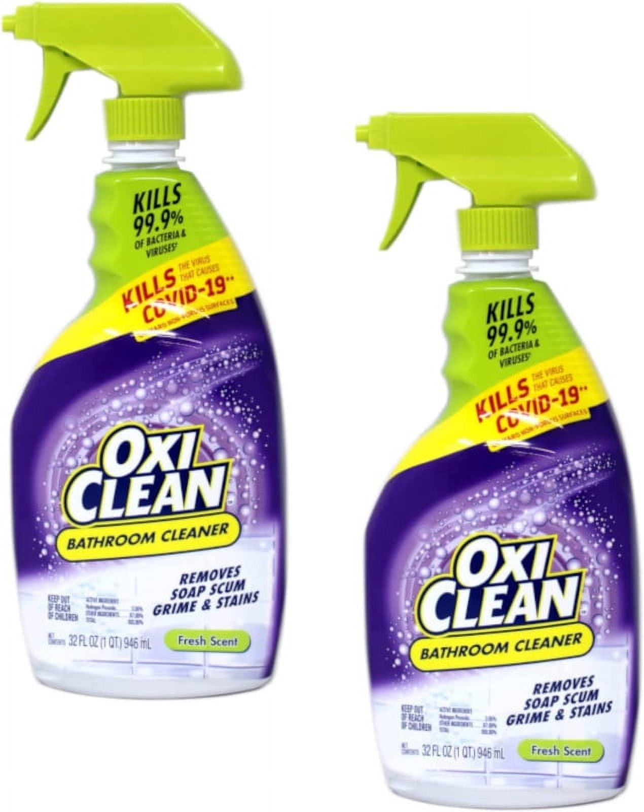 OxiClean Bath Tub & Shower Tile Cleaner, Fresh 32 oz - 2 Pack - Walmart.com