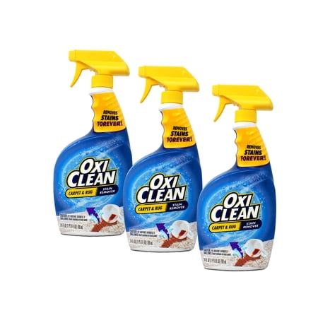 OxiClean Carpet & Rug Stain Remover Spray, 24 Ounce - Pack of 3