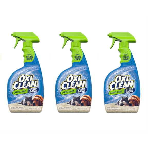 OxiClean Carpet and Area Rug, 24 oz, Pet Stain and Odor Remover (3 Count)