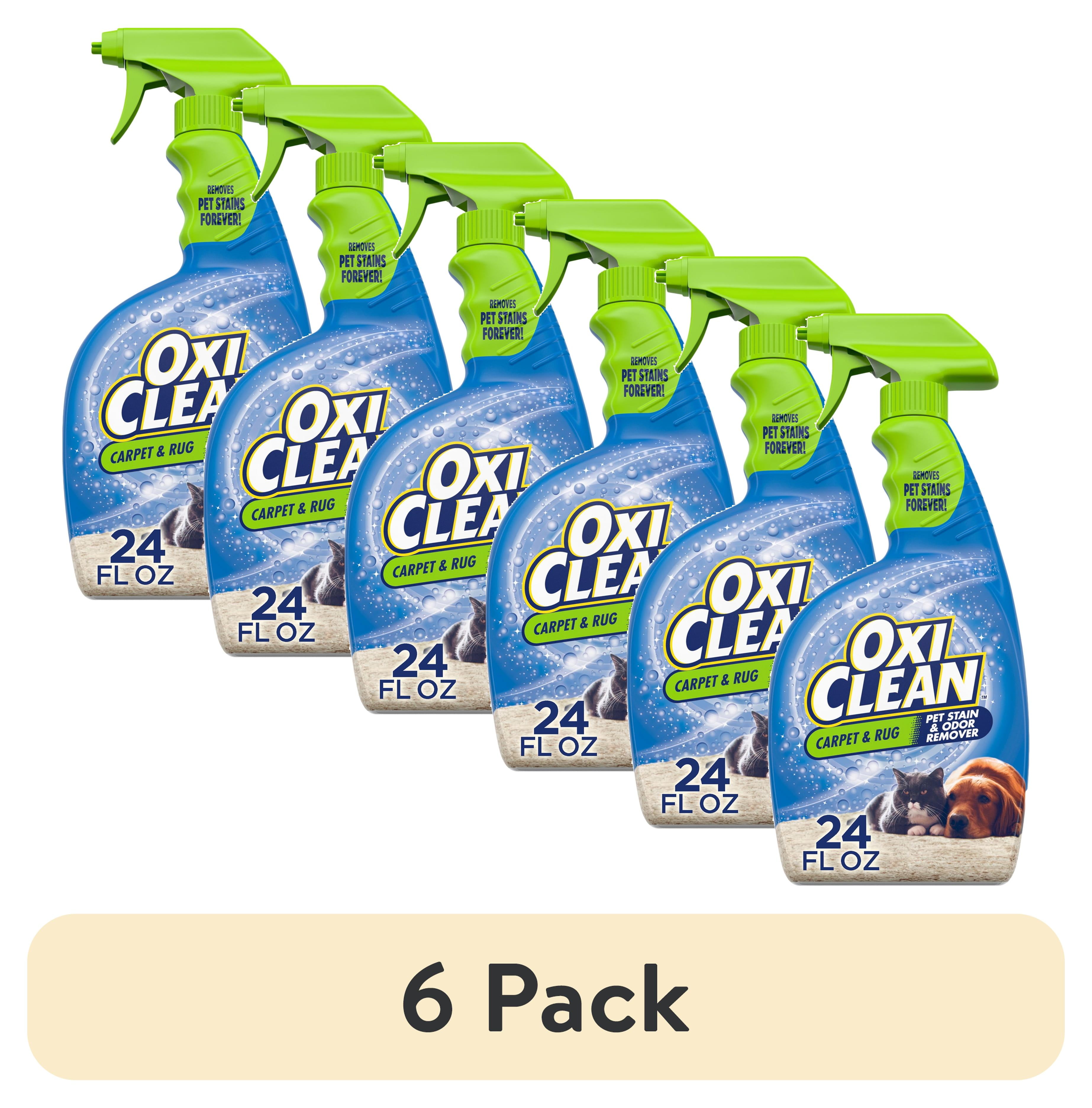 6 pack OxiClean Carpet and Rug Pet Stain and Odor Remover Spray 24 fl oz