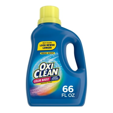 OxiClean Color Boost Laundry Brightener and Laundry Stain Remover Liquid, Fresh Scent, 66 fl oz